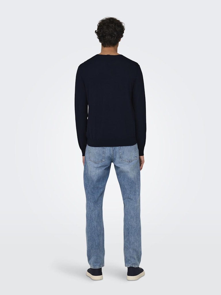 ONLY & SONS Leichter Pullover Dark Navy