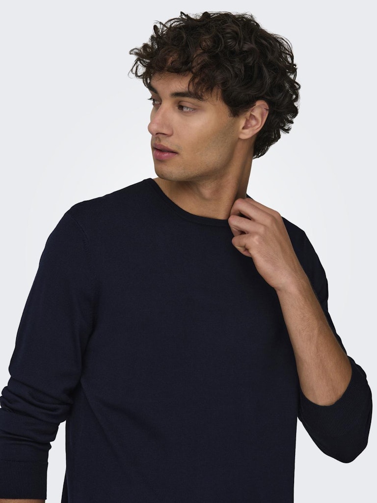 ONLY & SONS Leichter Pullover Dark Navy