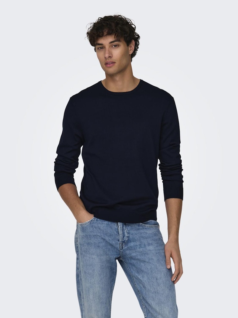 ONLY & SONS Leichter Pullover Dark Navy