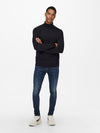ONLY & SONS Dünner Rollkragen Pullover Black
