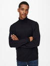ONLY & SONS Dünner Rollkragen Pullover Black