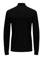 ONLY & SONS Dünner Half Zip Pullover Black