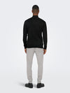 ONLY & SONS Dünner Half Zip Pullover Black