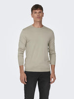 ONLY & SONS Leichter Pullover Silver Lining