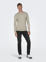 ONLY & SONS Leichter Pullover Silver Lining