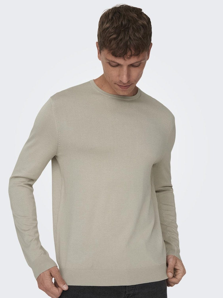 ONLY & SONS Leichter Pullover Silver Lining