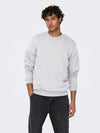 ONLY & SONS Sweatshirt Super Light Grey Melange