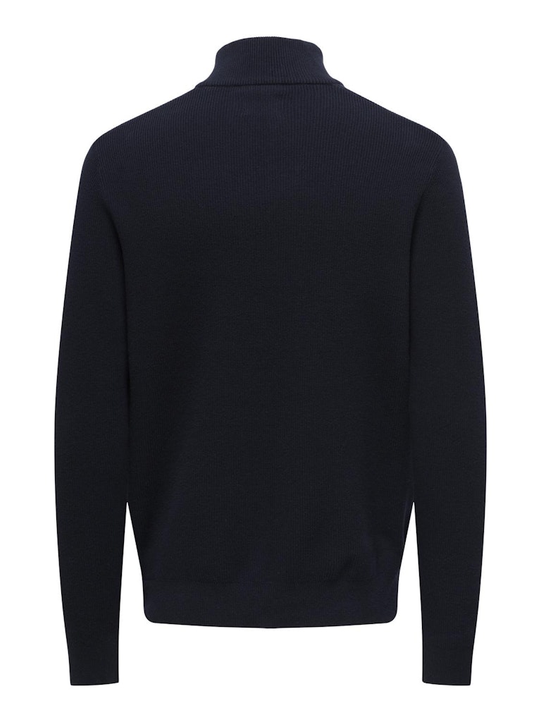 ONLY & SONS Half Zip Pullover Dark Navy