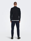 ONLY & SONS Half Zip Pullover Dark Navy