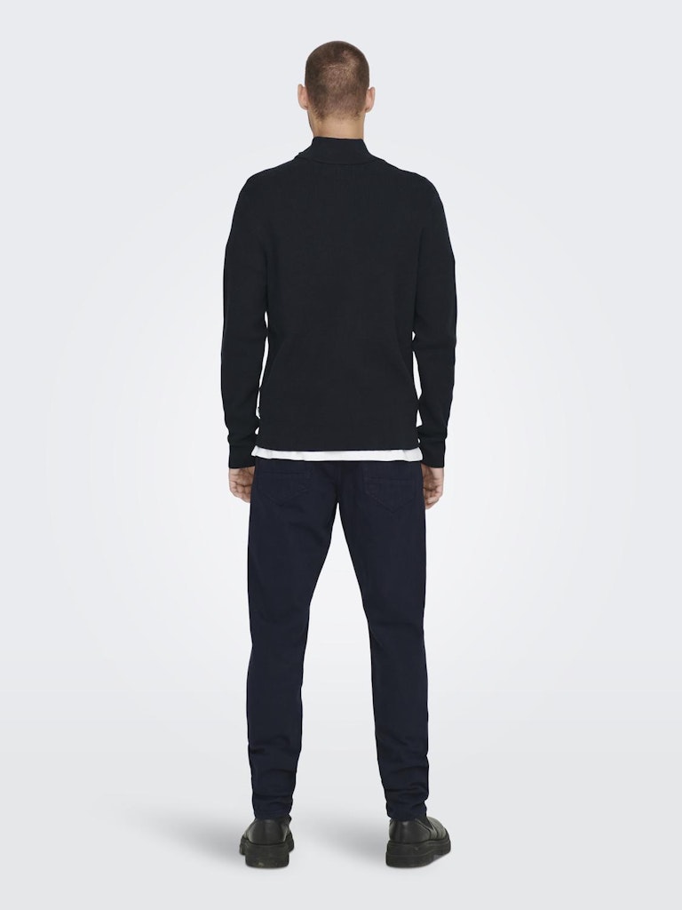 ONLY & SONS Half Zip Pullover Dark Navy