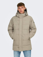 ONLY & SONS Winter Quilted Jacke Desert Taupe