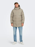 ONLY & SONS Winter Quilted Jacke Desert Taupe