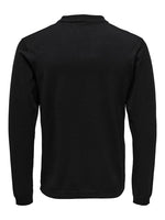 ONLY & SONS Leichtes Poloshirt Black