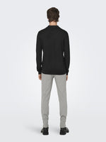 ONLY & SONS Leichtes Poloshirt Black