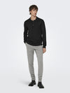 ONLY & SONS Leichtes Poloshirt Black