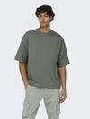 ONLY & SONS Basic Oversize T-Shirt Castor Gray