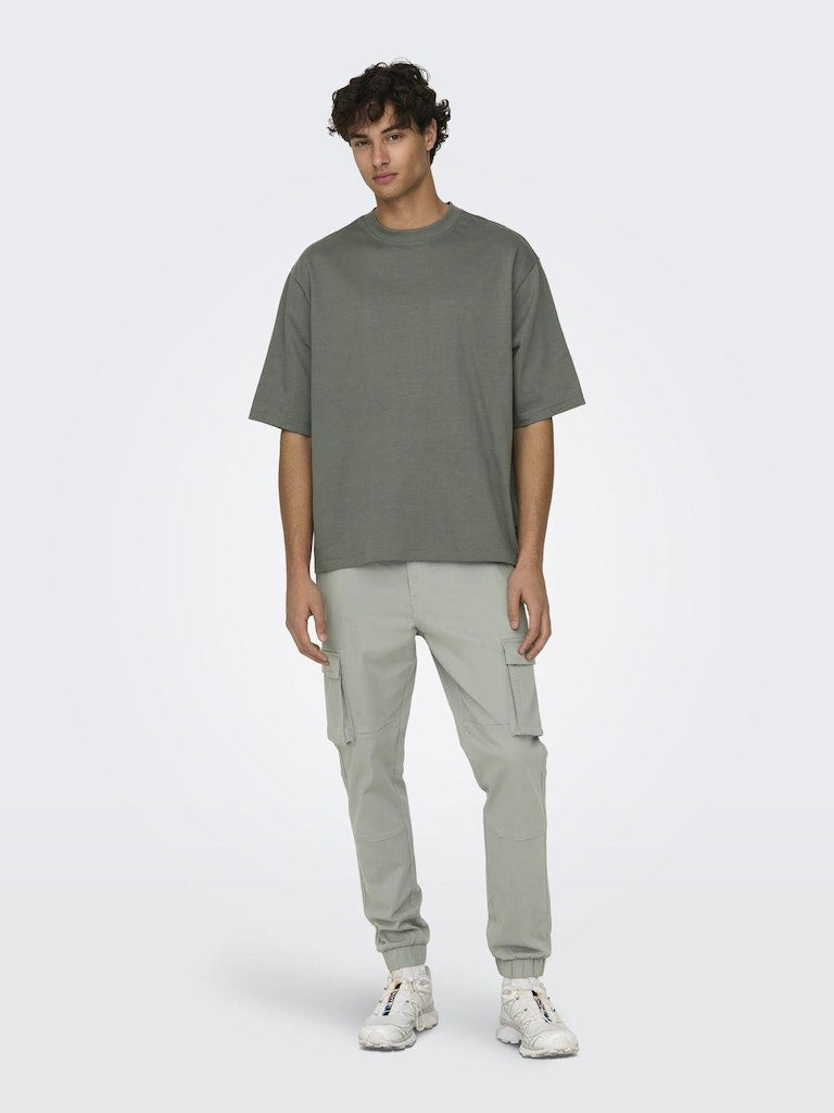 ONLY & SONS Basic Oversize T-Shirt Castor Gray