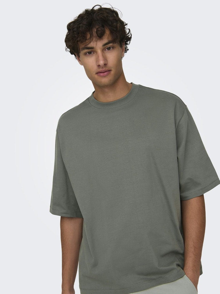 ONLY & SONS Basic Oversize T-Shirt Castor Gray