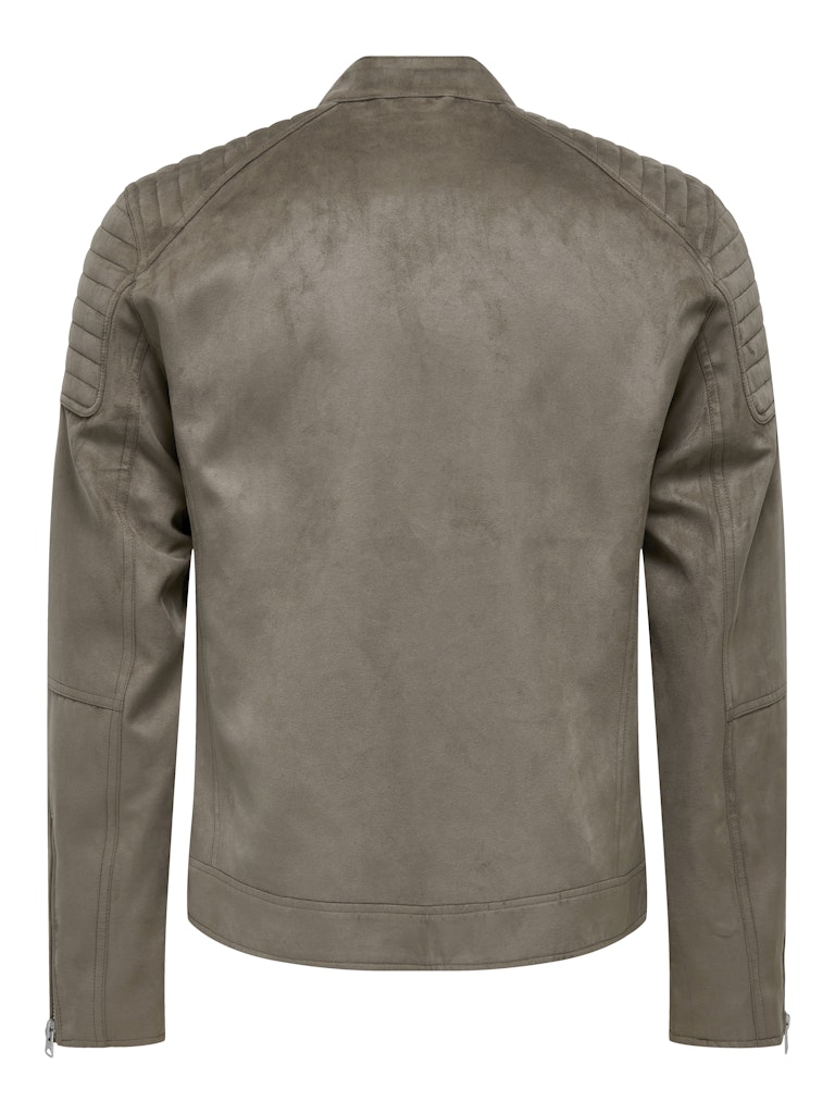 ONLY & SONS Faux Suede Racer Jacke Falcon