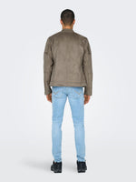 ONLY & SONS Faux Suede Racer Jacke Falcon