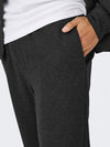 ONLY & SONS Pique Brushed Hose Dark Grey Melange