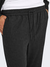 ONLY & SONS Pique Brushed Hose Dark Grey Melange