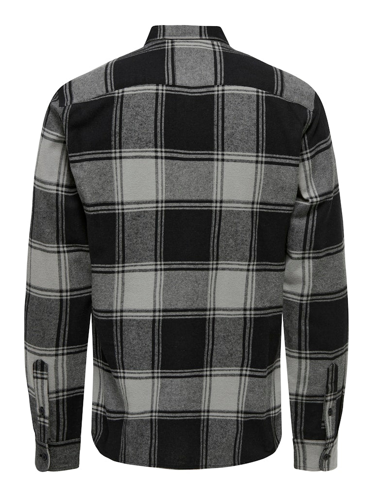 ONLY & SONS Flanell Hemd Griffin Black