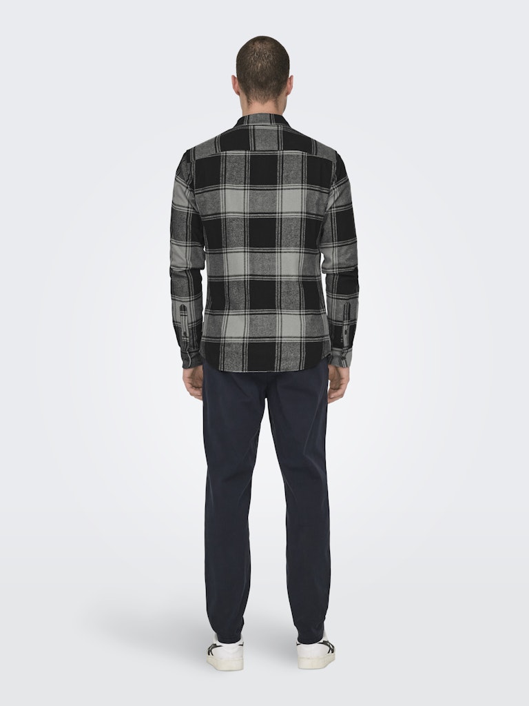 ONLY & SONS Flanell Hemd Griffin Black