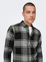ONLY & SONS Flanell Hemd Griffin Black