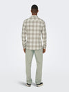 ONLY & SONS Flanell Hemd Antique White