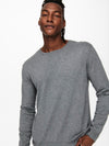ONLY & SONS Leichter Pullover Medium Grey Melange