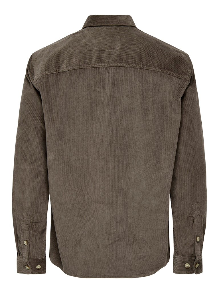 ONLY & SONS Cord Overshirt Falcon
