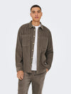 ONLY & SONS Cord Overshirt Falcon