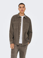 ONLY & SONS Cord Overshirt Falcon