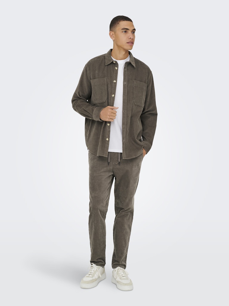 ONLY & SONS Cord Overshirt Falcon