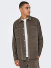 ONLY & SONS Cord Overshirt Falcon