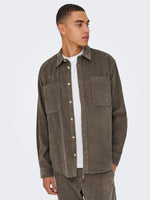 ONLY & SONS Cord Overshirt Falcon