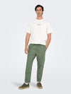 ONLY & SONS Leinen Pant Sea Spray