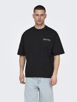 ONLY & SONS Backprint T-Shirt Black