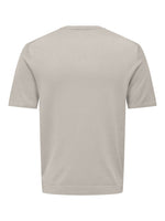 ONLY & SONS Strick T-Shirt Silver Lining