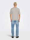 ONLY & SONS Strick T-Shirt Silver Lining