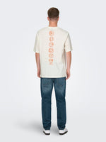 ONLY & SONS Backprint T-Shirt Cloud Dancer