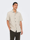 ONLY & SONS Lockeres Kurzarm Hemd Moonstruck