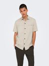 ONLY & SONS Lockeres Kurzarm Hemd Moonstruck