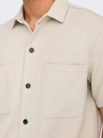 ONLY & SONS Lockeres Kurzarm Hemd Moonstruck