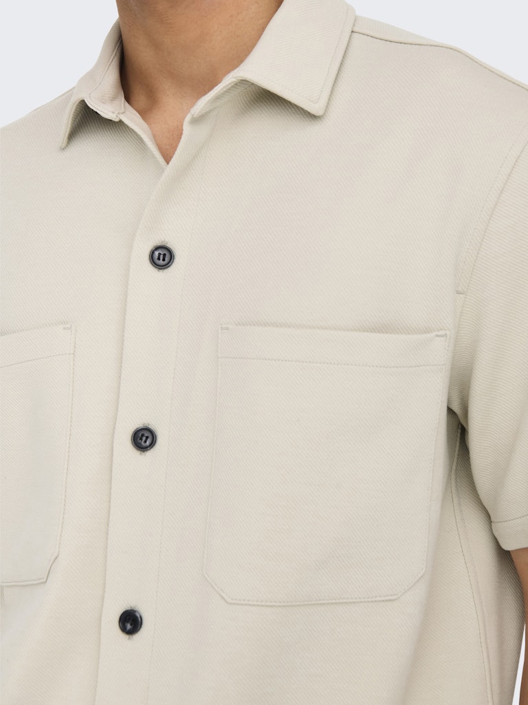 ONLY & SONS Lockeres Kurzarm Hemd Moonstruck