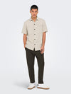 ONLY & SONS Lockeres Kurzarm Hemd Moonstruck