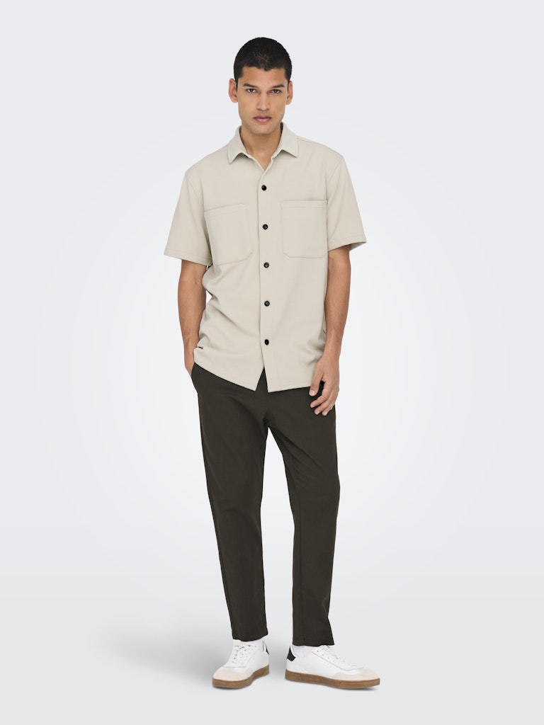 ONLY & SONS Lockeres Kurzarm Hemd Moonstruck