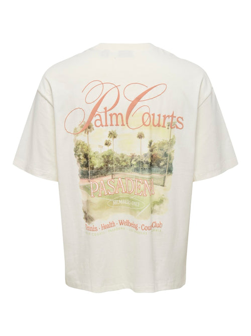 ONLY & SONS Relax Backprint T-Shirt Cloud Dancer