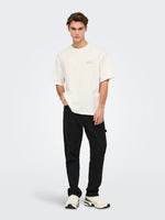 ONLY & SONS Relax Backprint T-Shirt Cloud Dancer